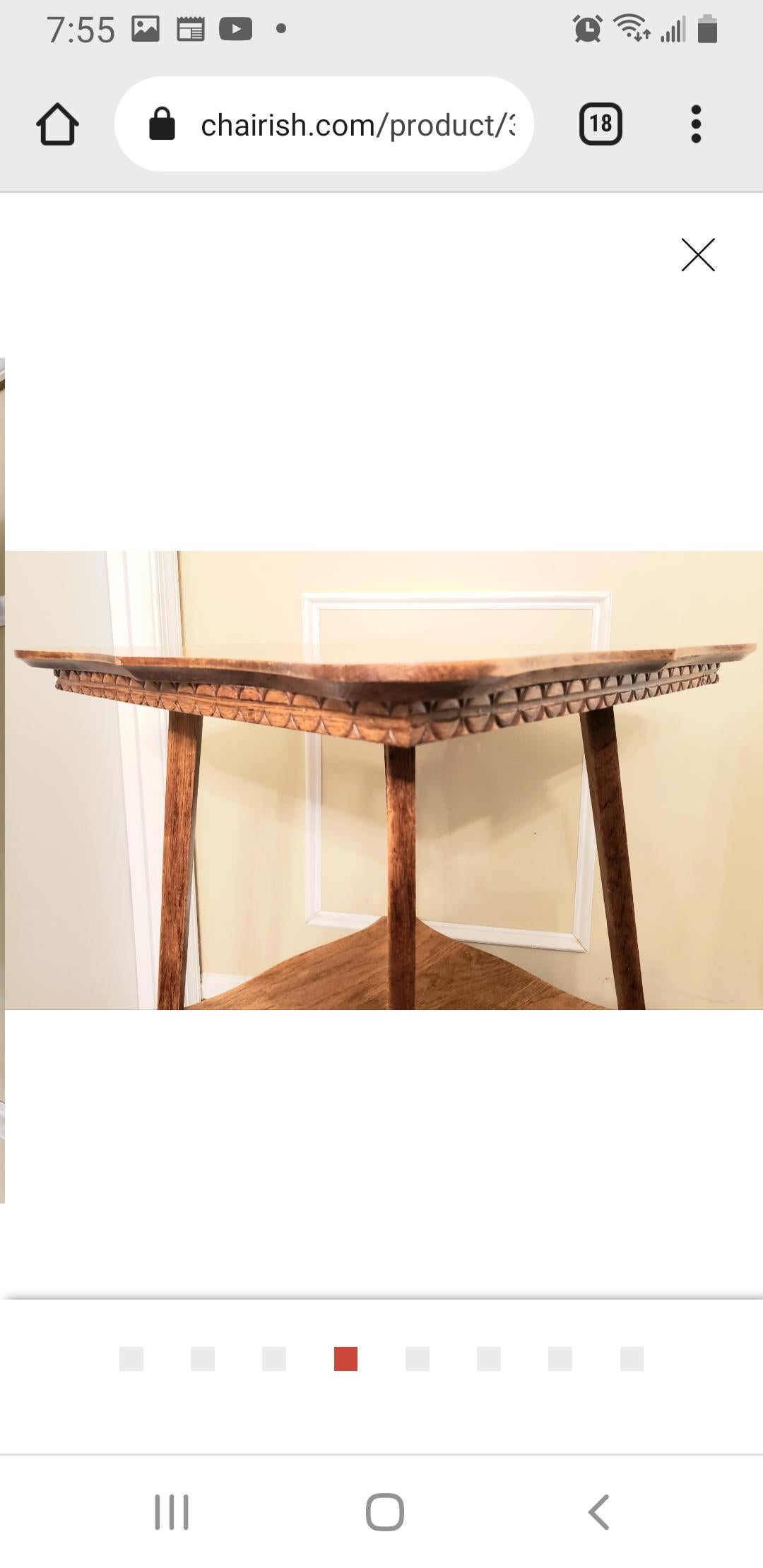 19th Century Two-Tier Solid Quarter Sawn Oak Accent Table For Sale 2