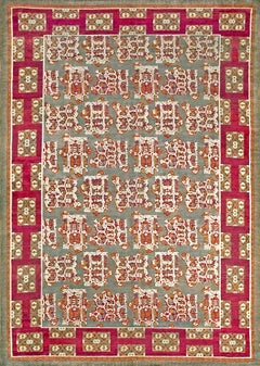 Tappeto a pelo ucraino del XIX secolo ( 6'3" x 9' - 191 x 274 )