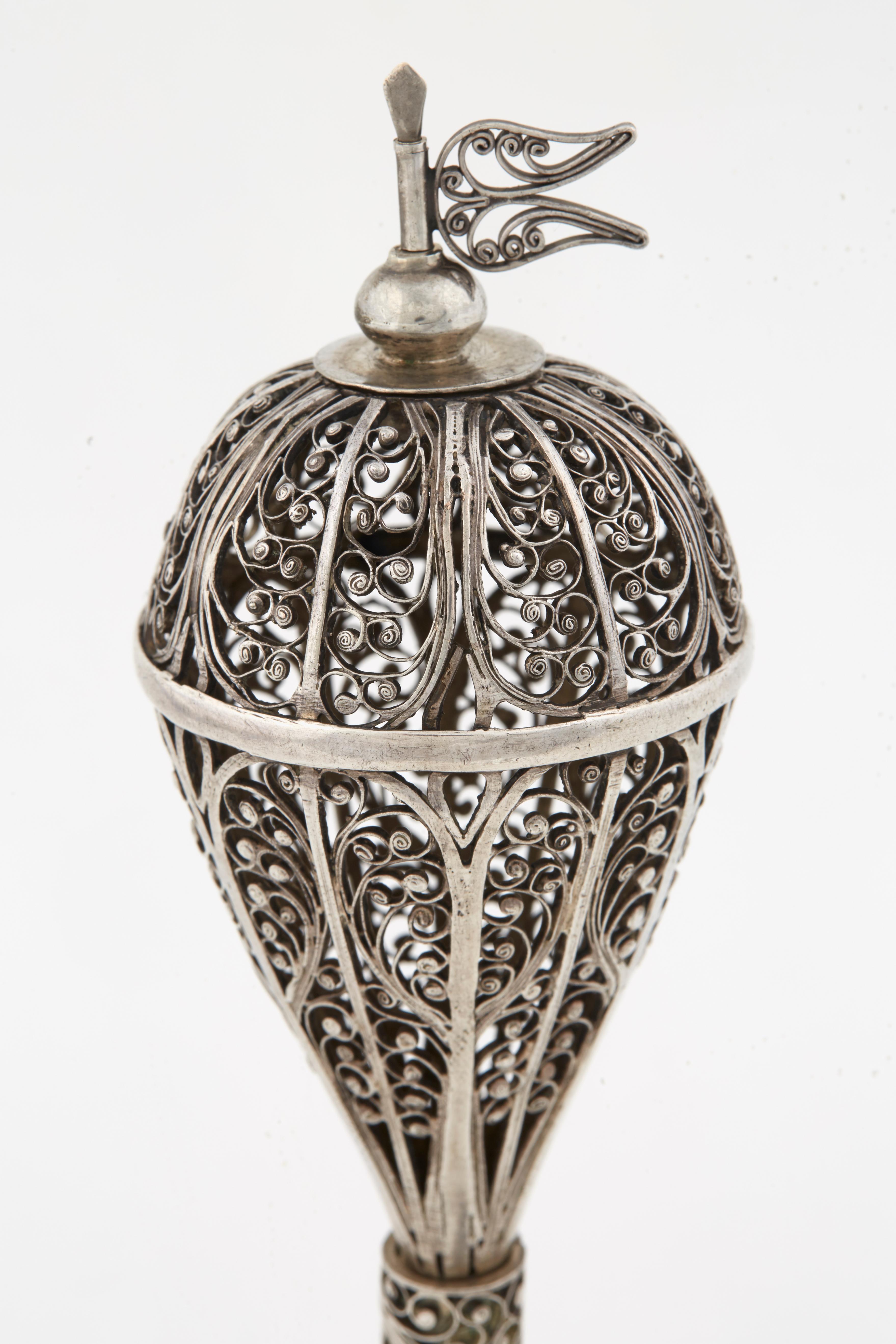 19th Century Ukrainian Silver Spice Tower 4