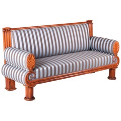 19th Century Unique Czech Biedermeier Sofa, Material Cherry, Period 1820-1829