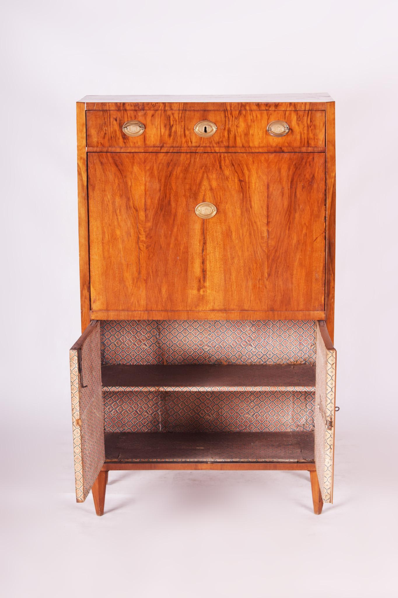 19th Century Unique Czech Walnut Biedermeier Secretary/Writing Desk, 1830s 6