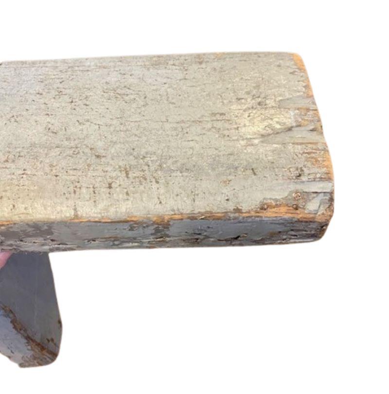 American 19th Century Unusual Long Cricket Stool For Sale