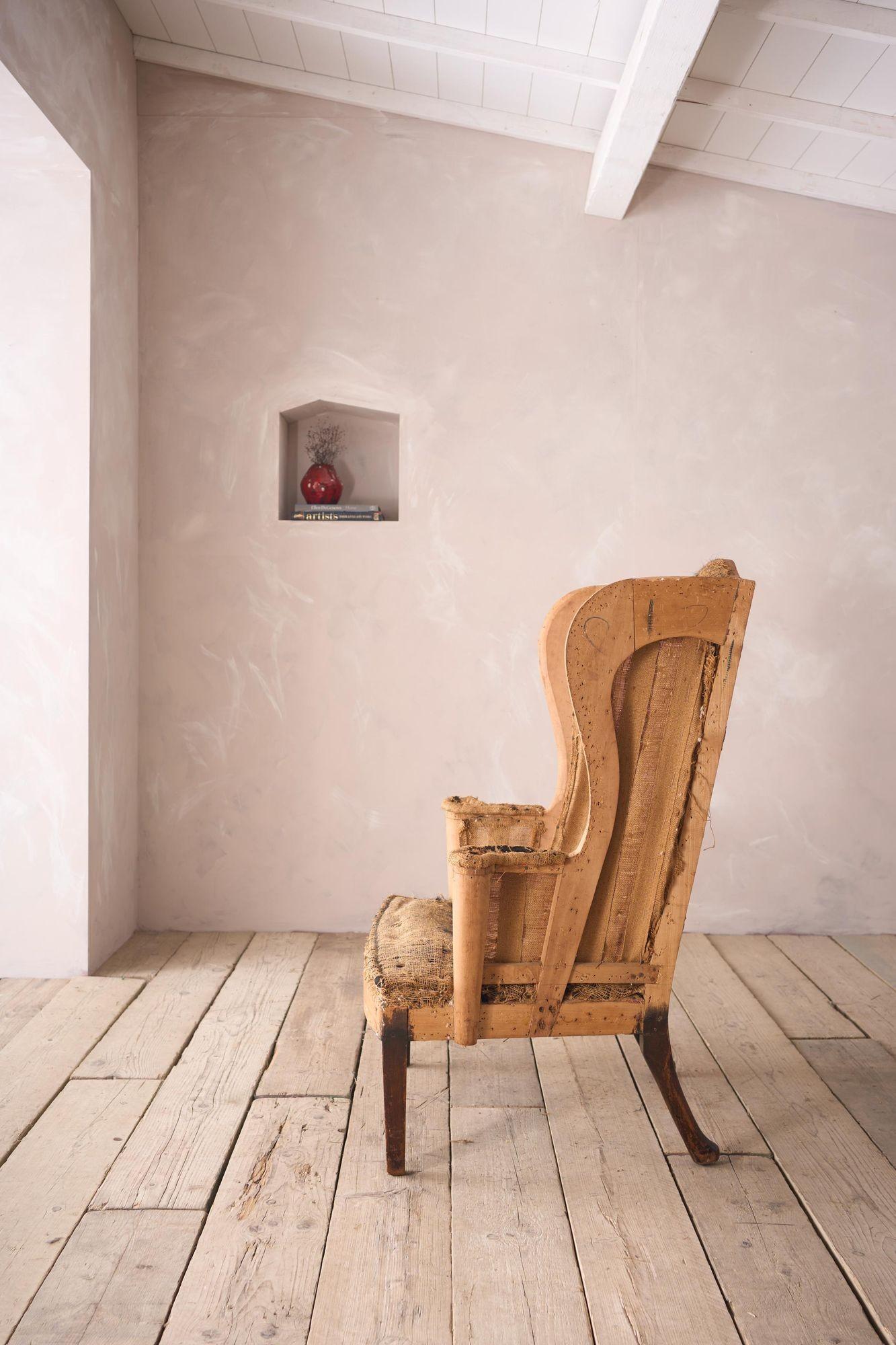 19th century Unusual wingback armchair In Excellent Condition For Sale In Malton, GB