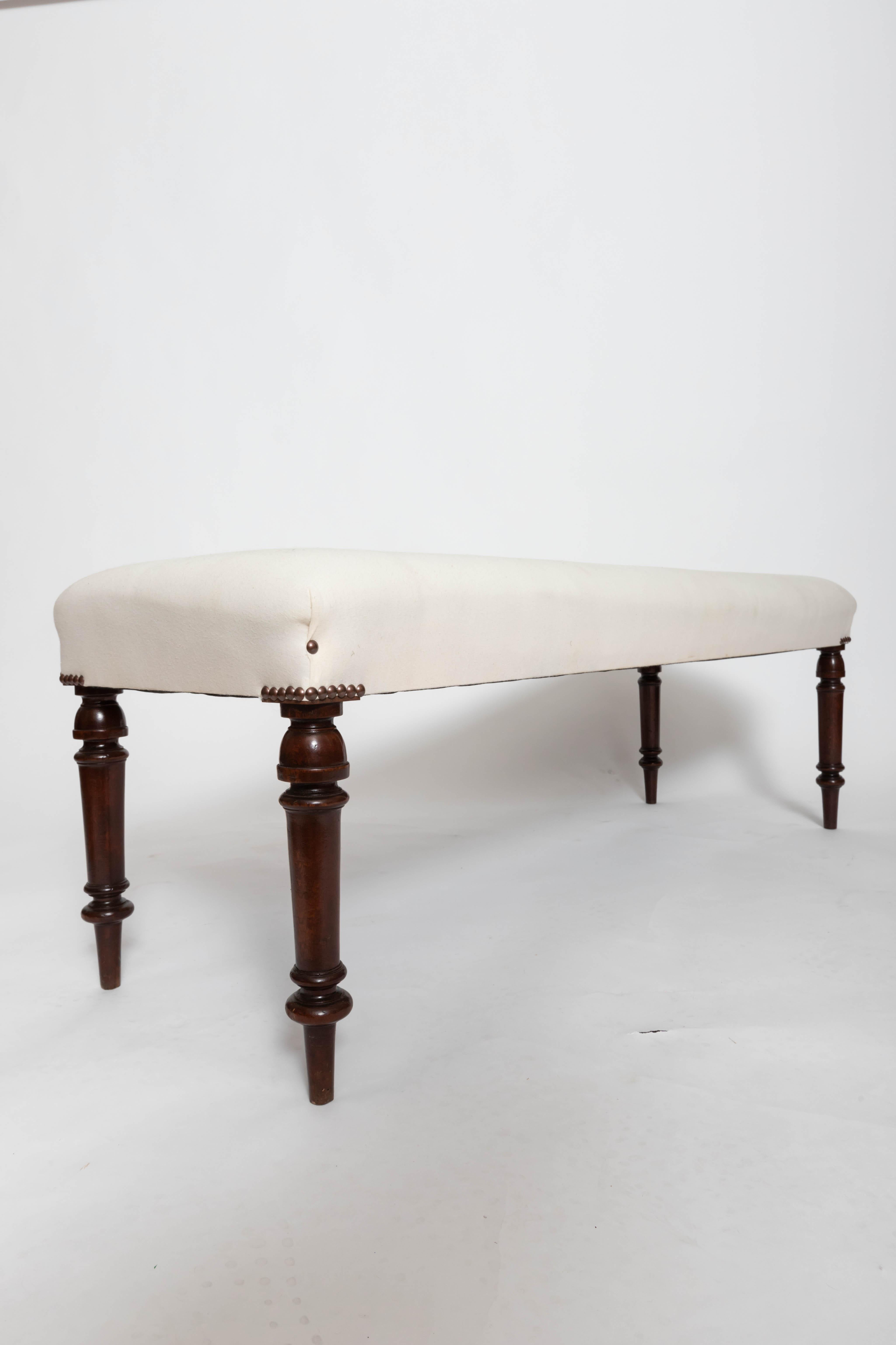 Late 19th Century 19th Century Upholstered Bench