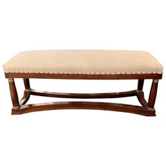 19th Century Upholstered Bench, France
