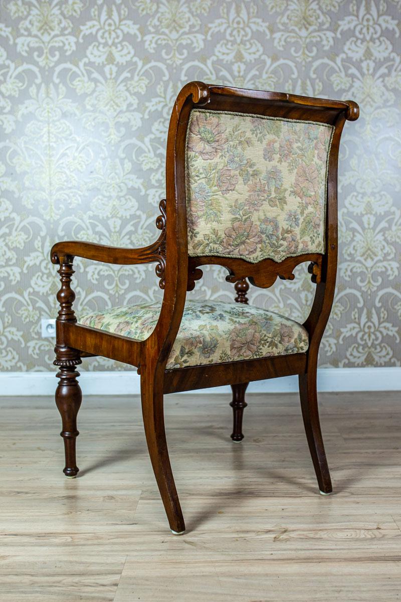 Upholstery 19th Century Upholstered Biedermeier Armchair