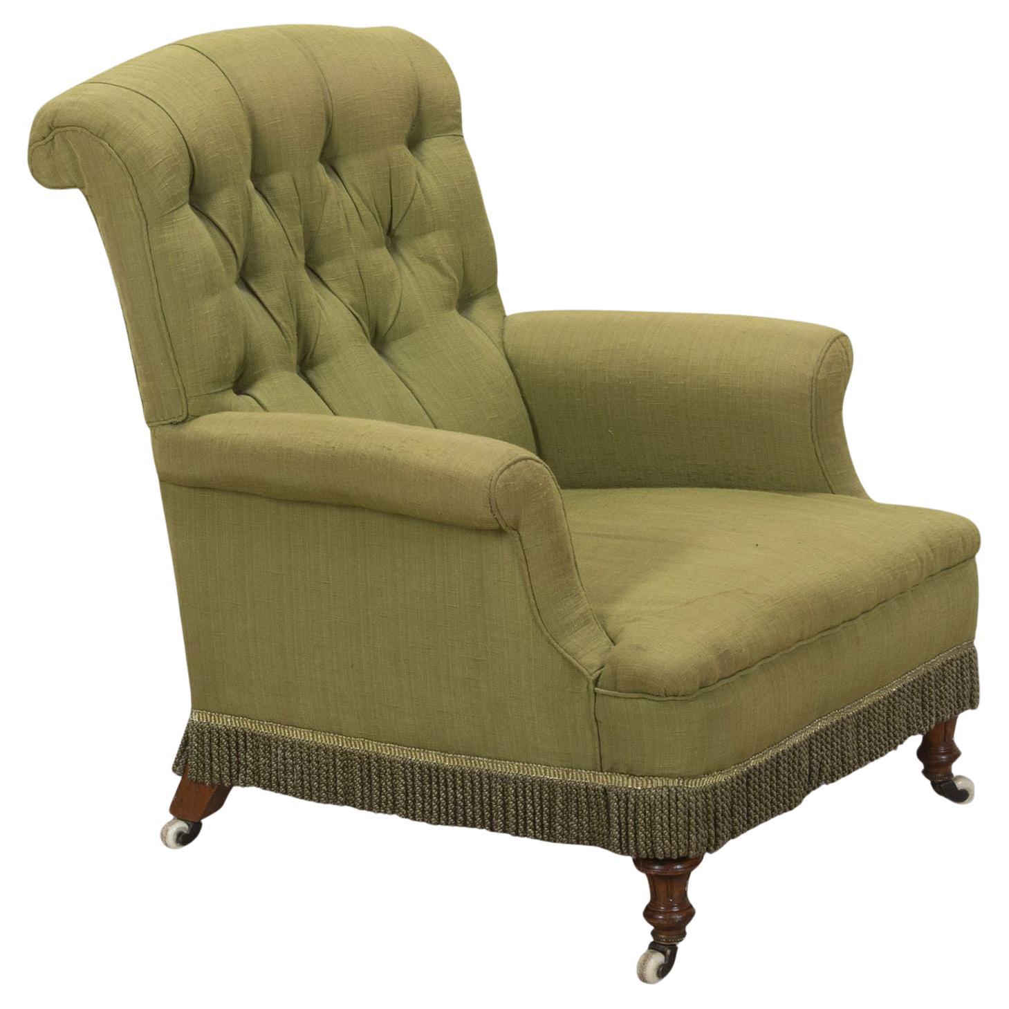 Fauteuil facile tapissé du 19e siècle