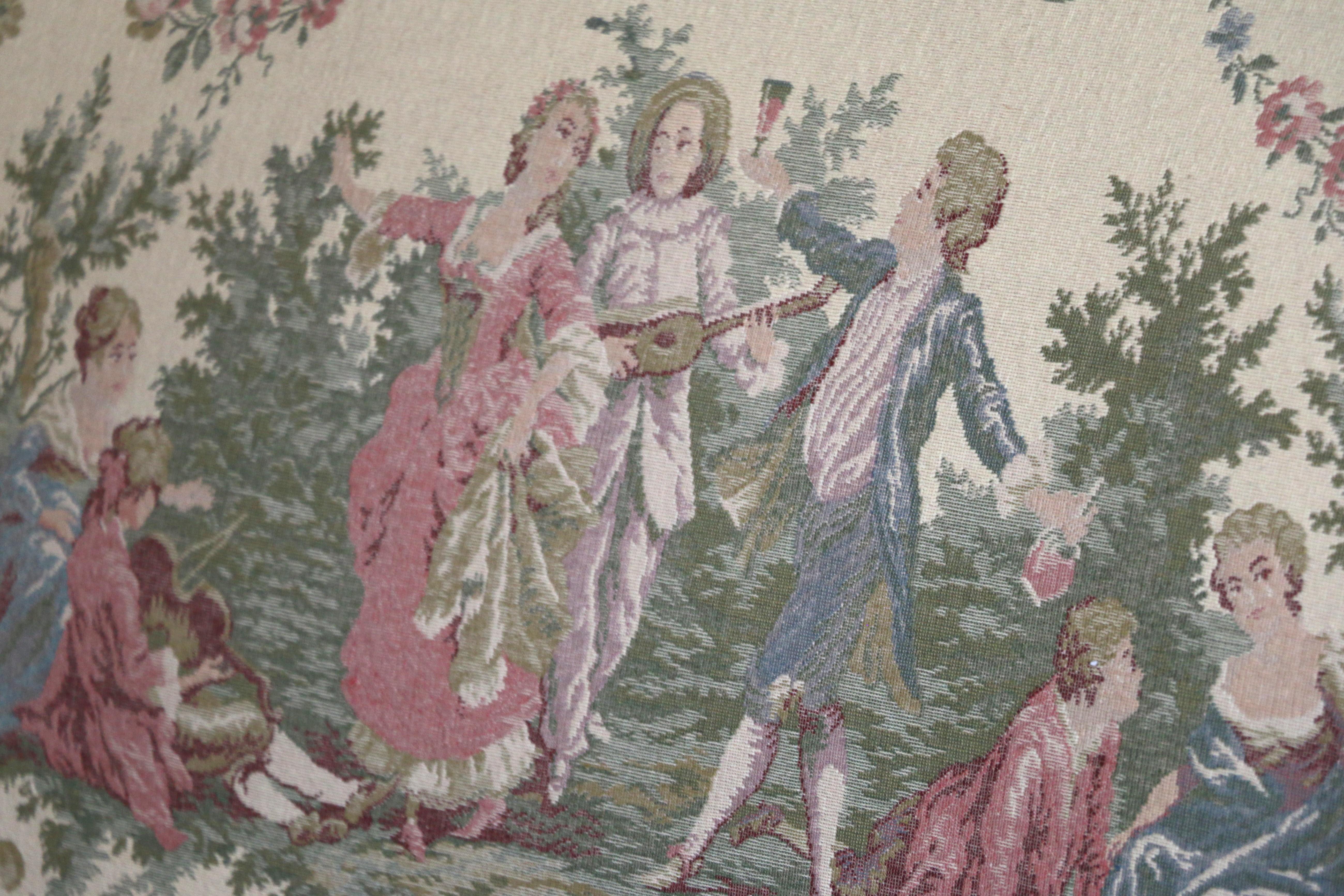 Canapé tapissé à motifs musicaux, France, 19e siècle en vente 6