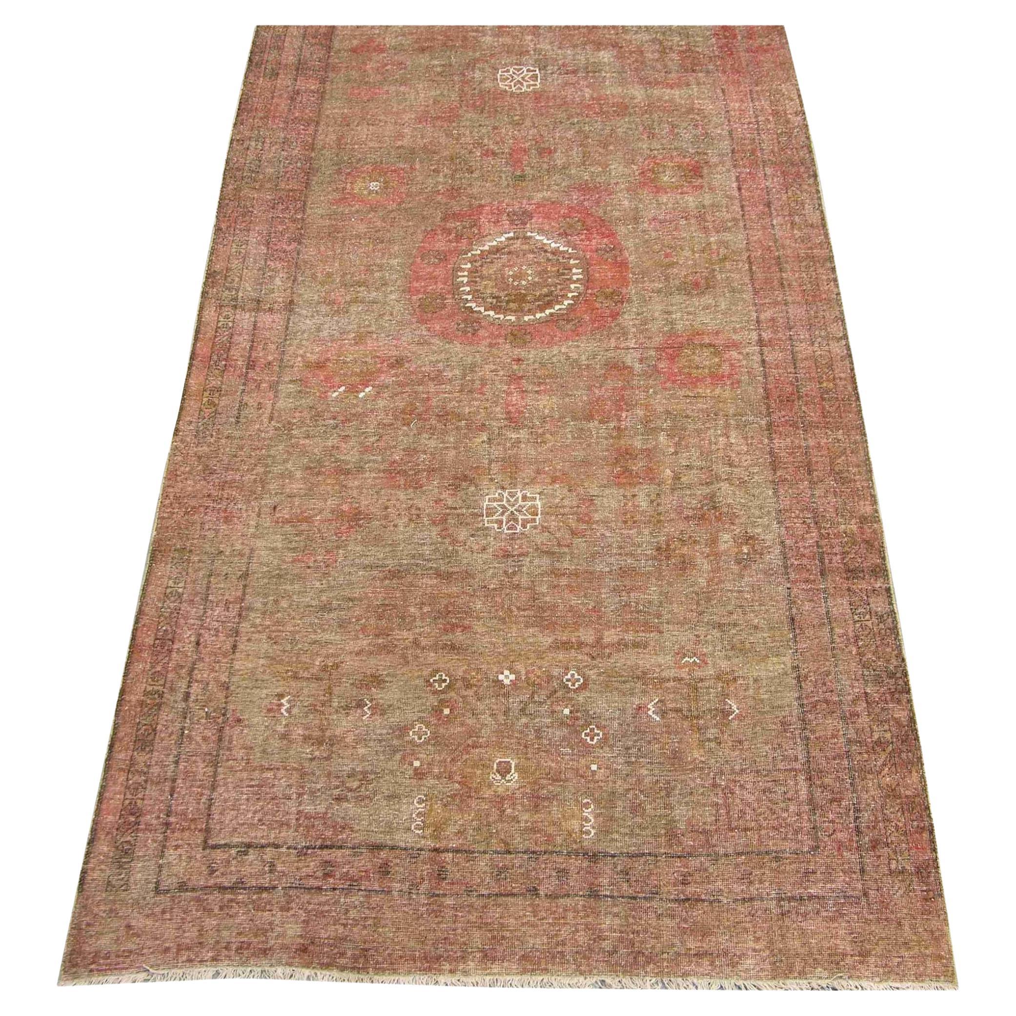 Uzbek Khotan Samarkand-Teppich aus dem 19. Jahrhundert