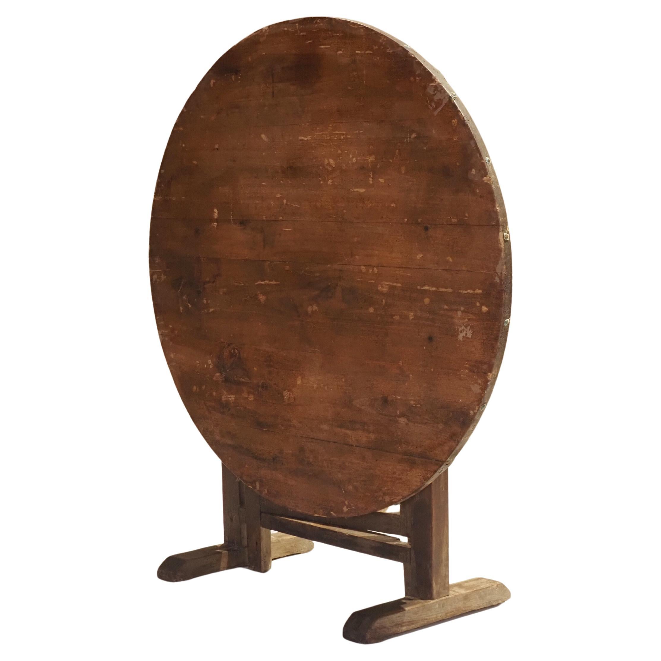 19th Century Vendange Wine Tasting Table