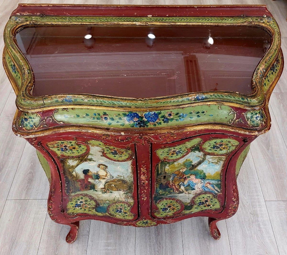 19th Century Venetian Baroque Style Bahut Sideboard For Sale 3
