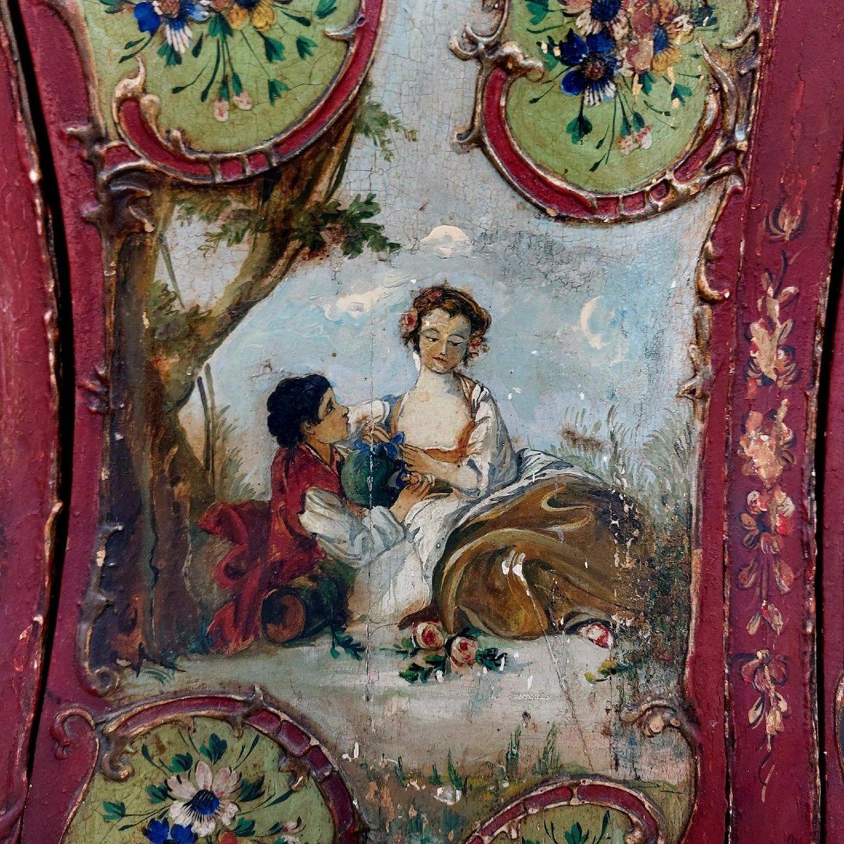 Bahut-Sideboard im venezianischen Barockstil des 19. Jahrhunderts (Glas) im Angebot