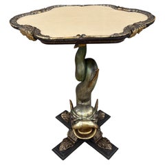 19th Century Venetian Carved Dolphin Table