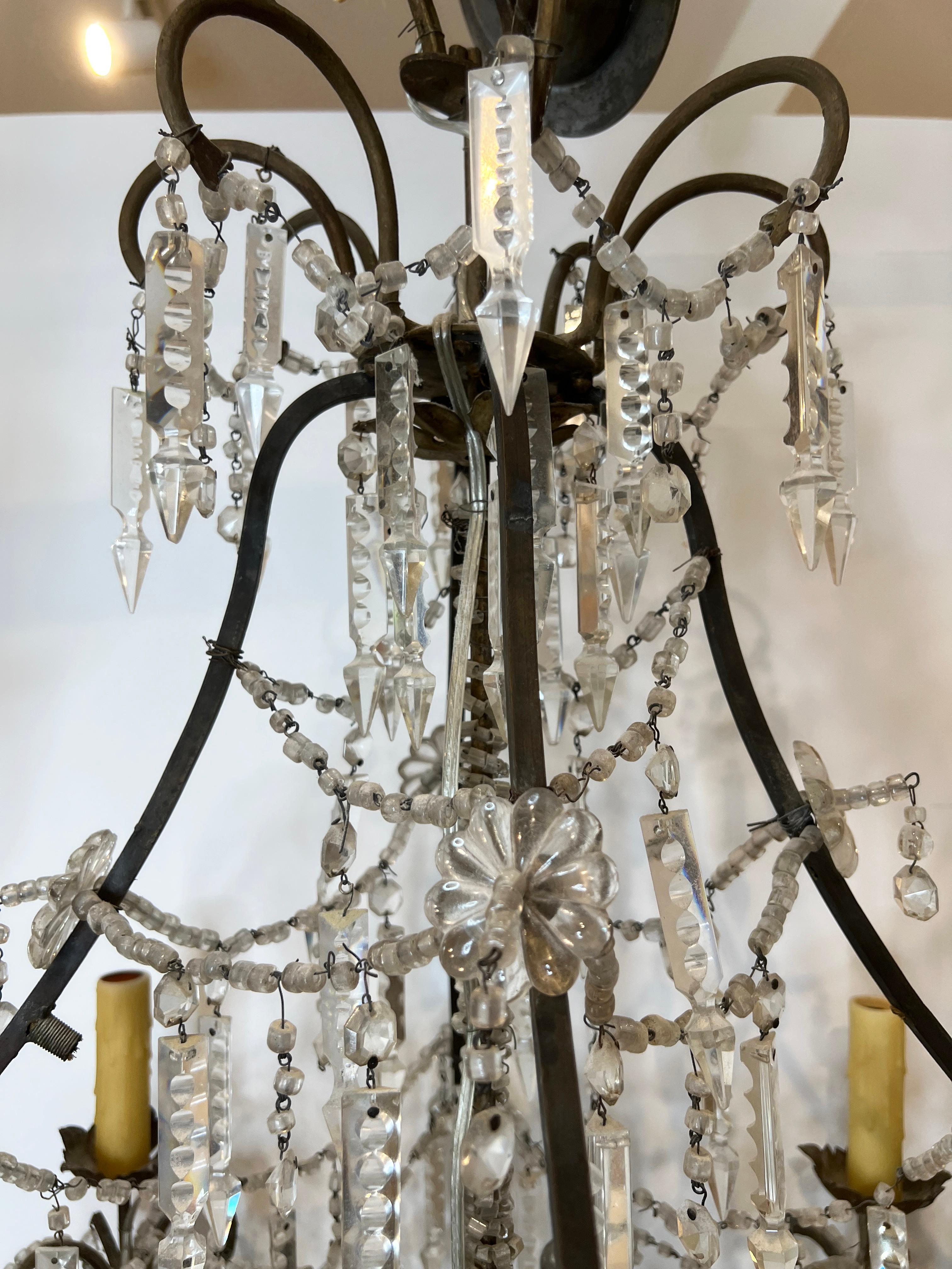 French 19th Century Venetian Chandelier For Sale