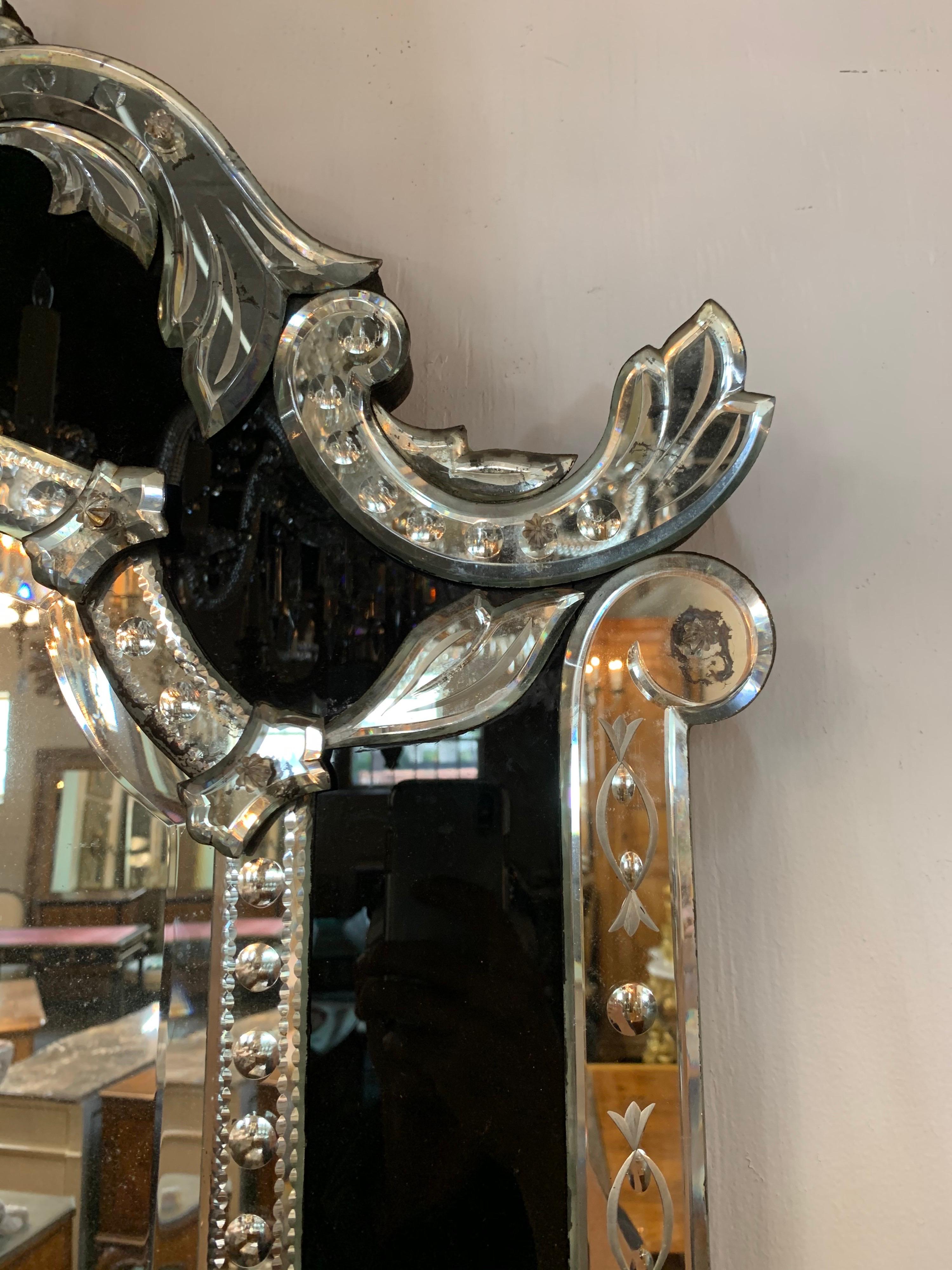 etched venetian mirror