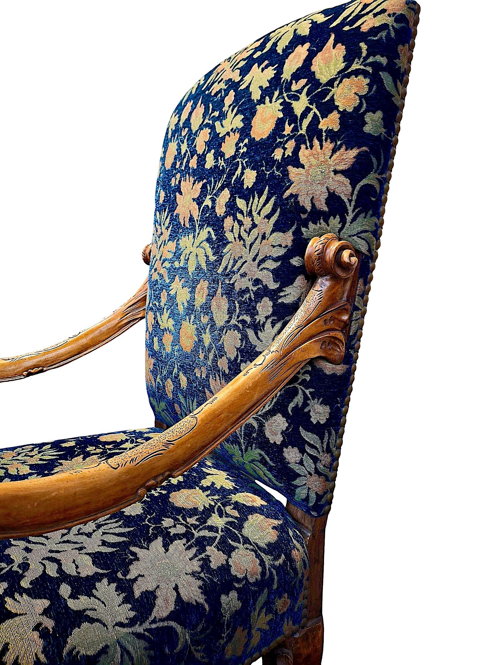 Fauteuil vénitien figuratif du XIXe siècle, à la manière d'Andrea Brustolon Bon état - En vente à San Francisco, CA