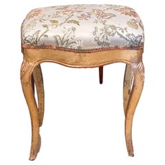 19th Century Venetian Gilt Wood Stool