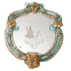 19th Century Venetian Glass Candle Sconce