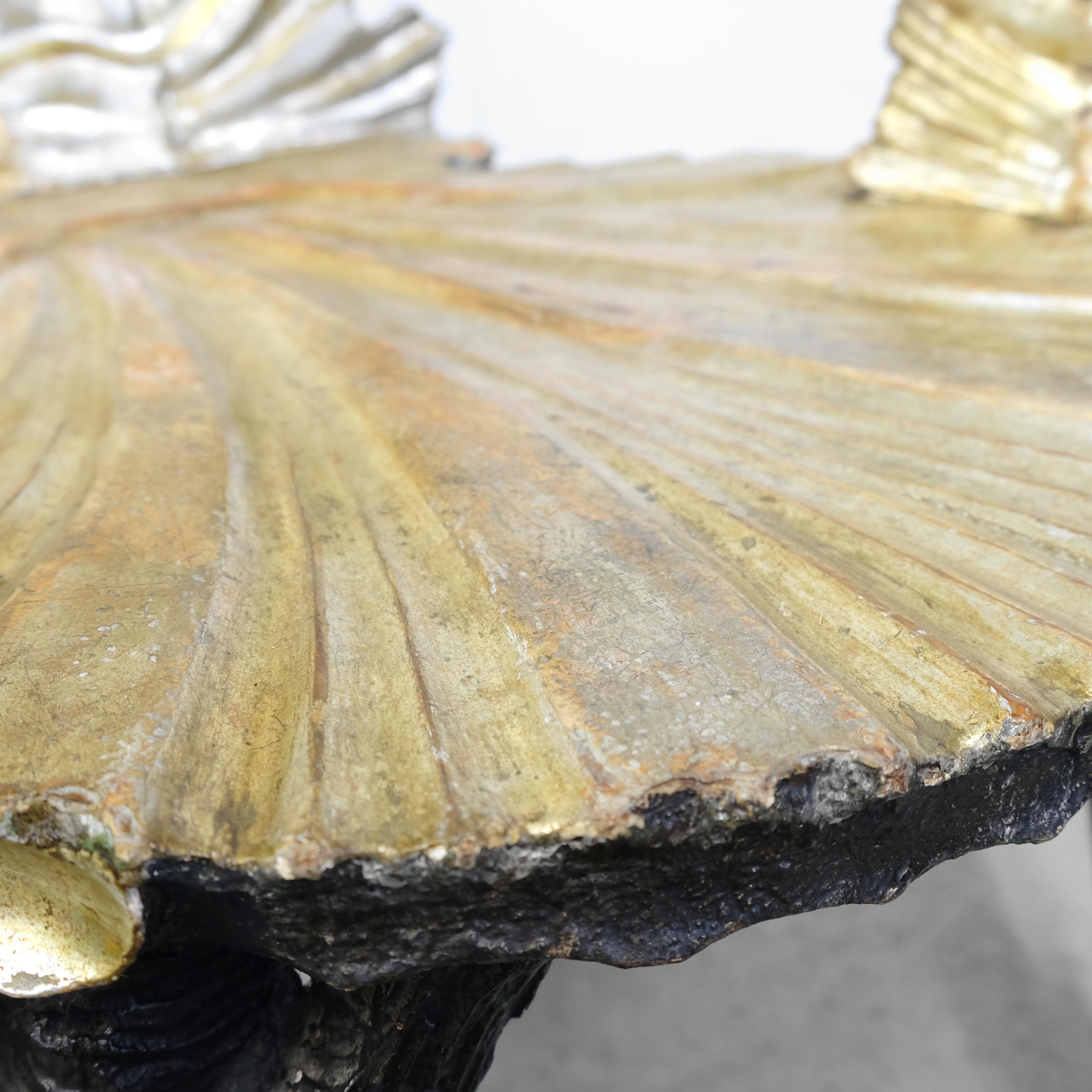 19th Century Venetian Grotto Shell Chair, Silver Gilt, Pauly et Cie, Italian In Good Condition In Totnes, GB