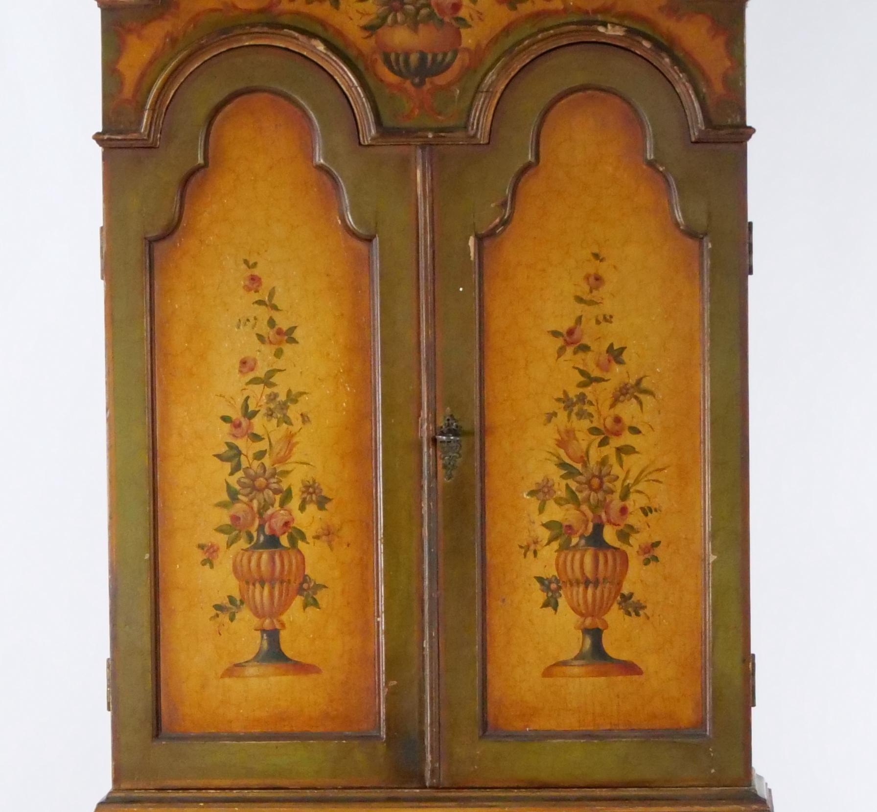 19th Century Venetian Italian Style Polychrome Secretary Bookcase 2