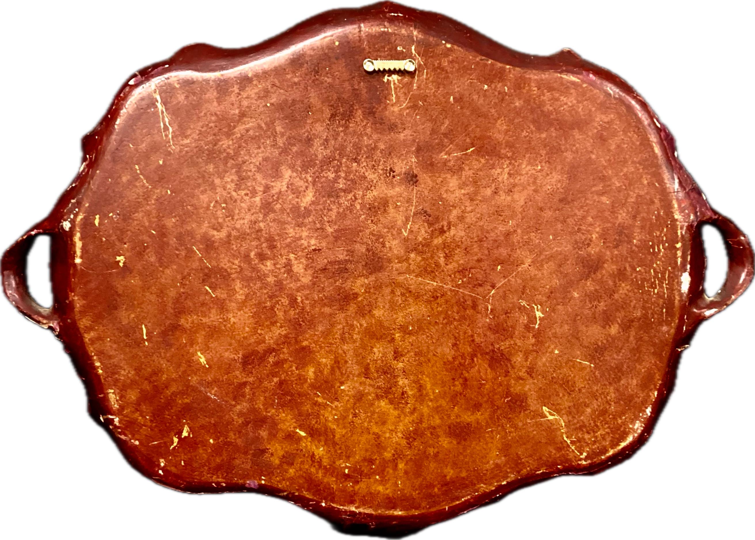 Bandeja lacada veneciana del siglo XIX Italiano en venta