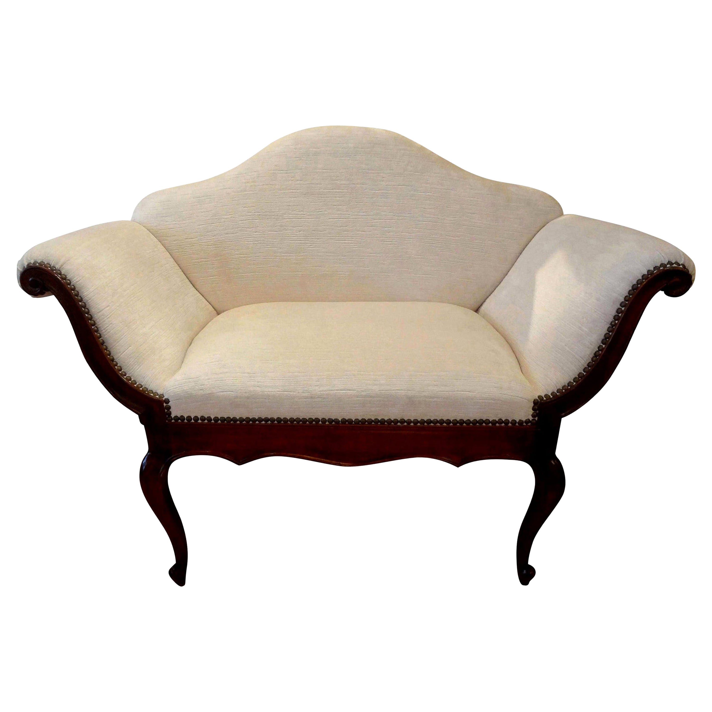 Venezianischer Loveseat des 19. Jahrhunderts