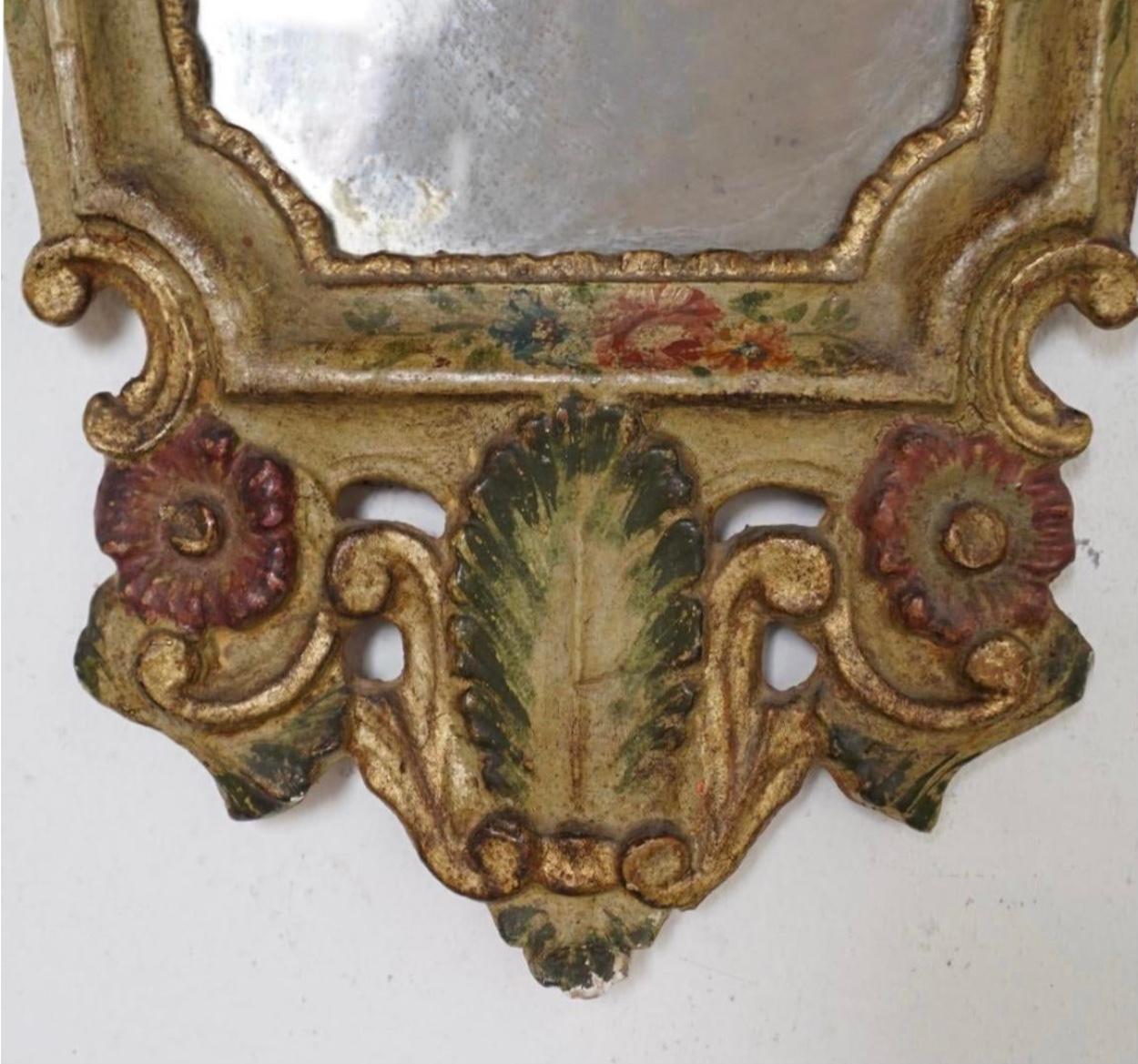 Italian 19th Century Venetian Painted Mirror