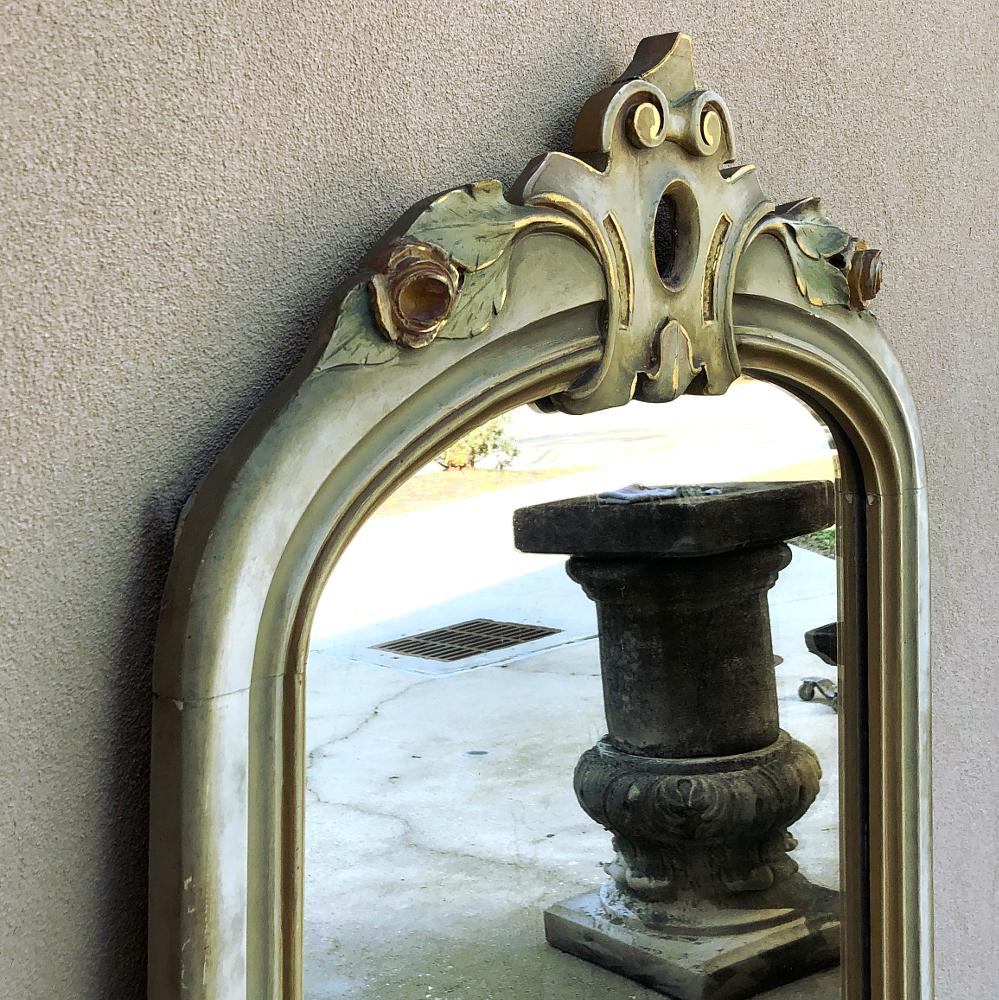 19th Century Venetian Painted Mirror In Good Condition For Sale In Dallas, TX