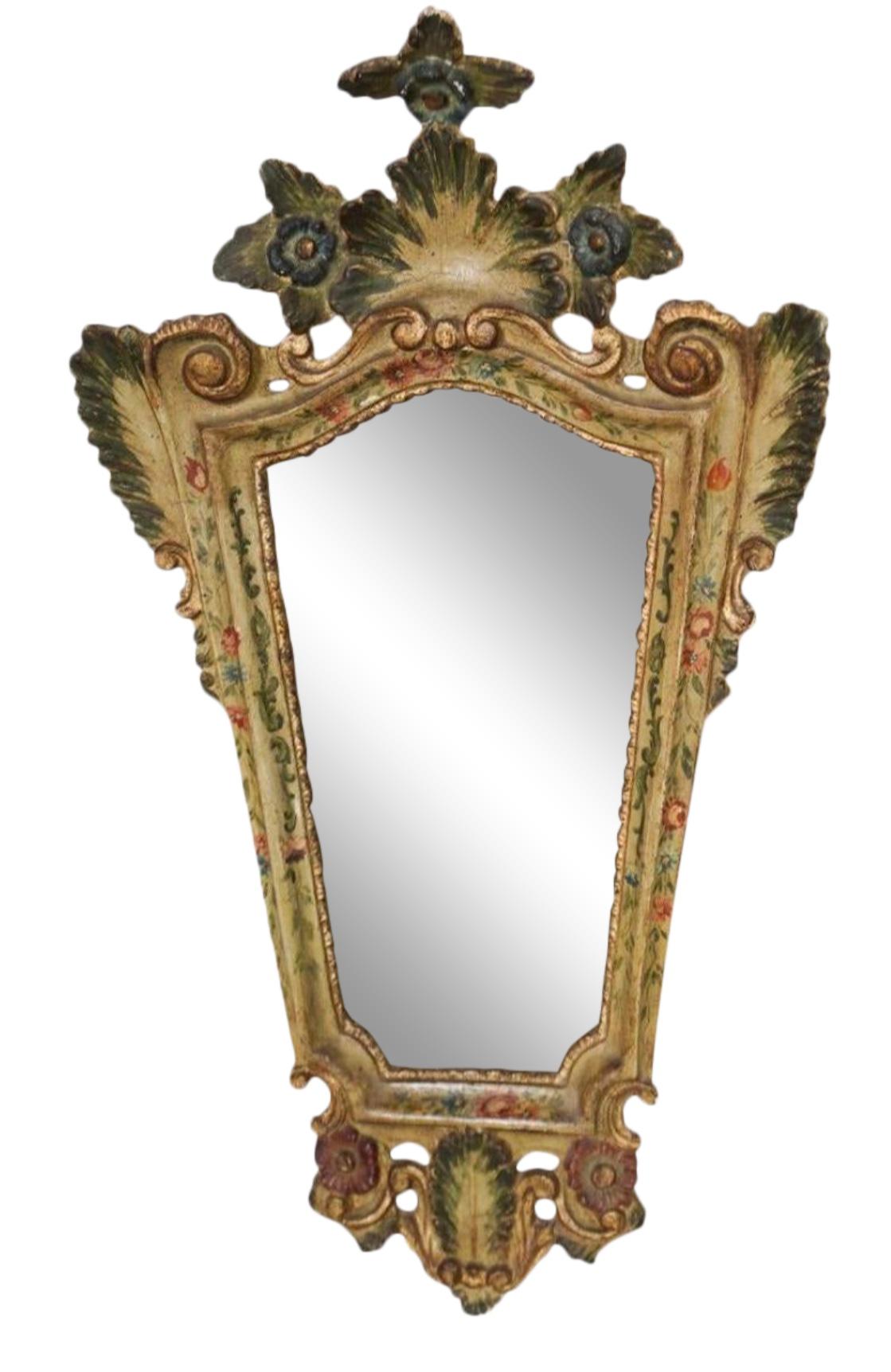 19th Century Venetian Painted Mirror 1