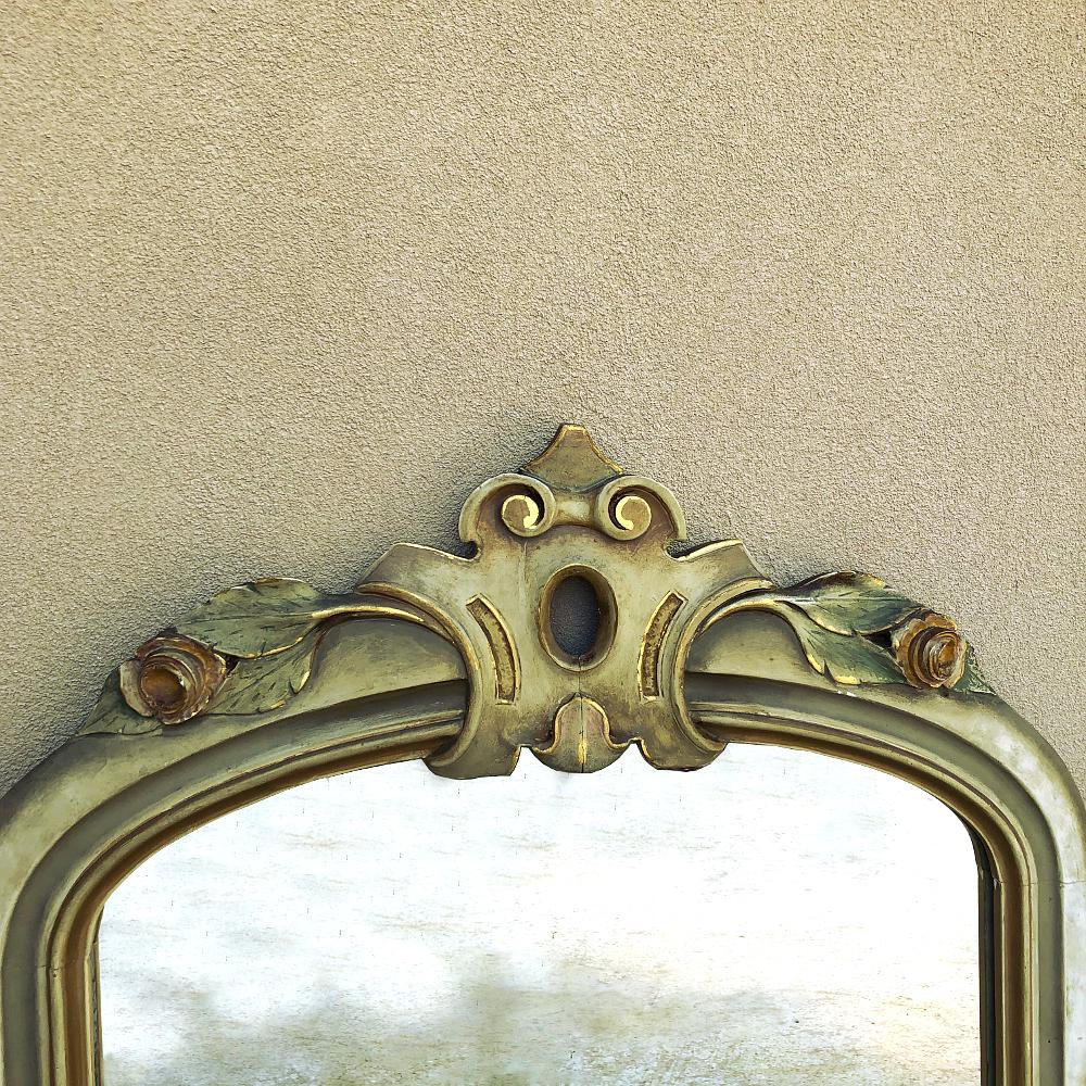 19th Century Venetian Painted Mirror For Sale 2
