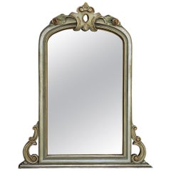 Miroir peint vénitien du XIXe siècle