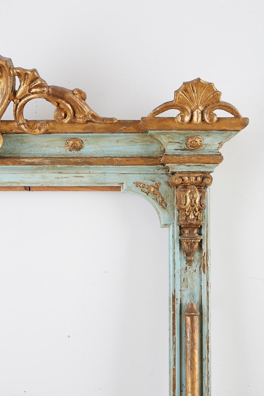 19th Century Venetian Painted Mirror Frame or Picture Frame In Good Condition In Rio Vista, CA