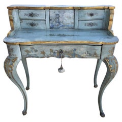 19th Century Venetian Painted Writing Desk