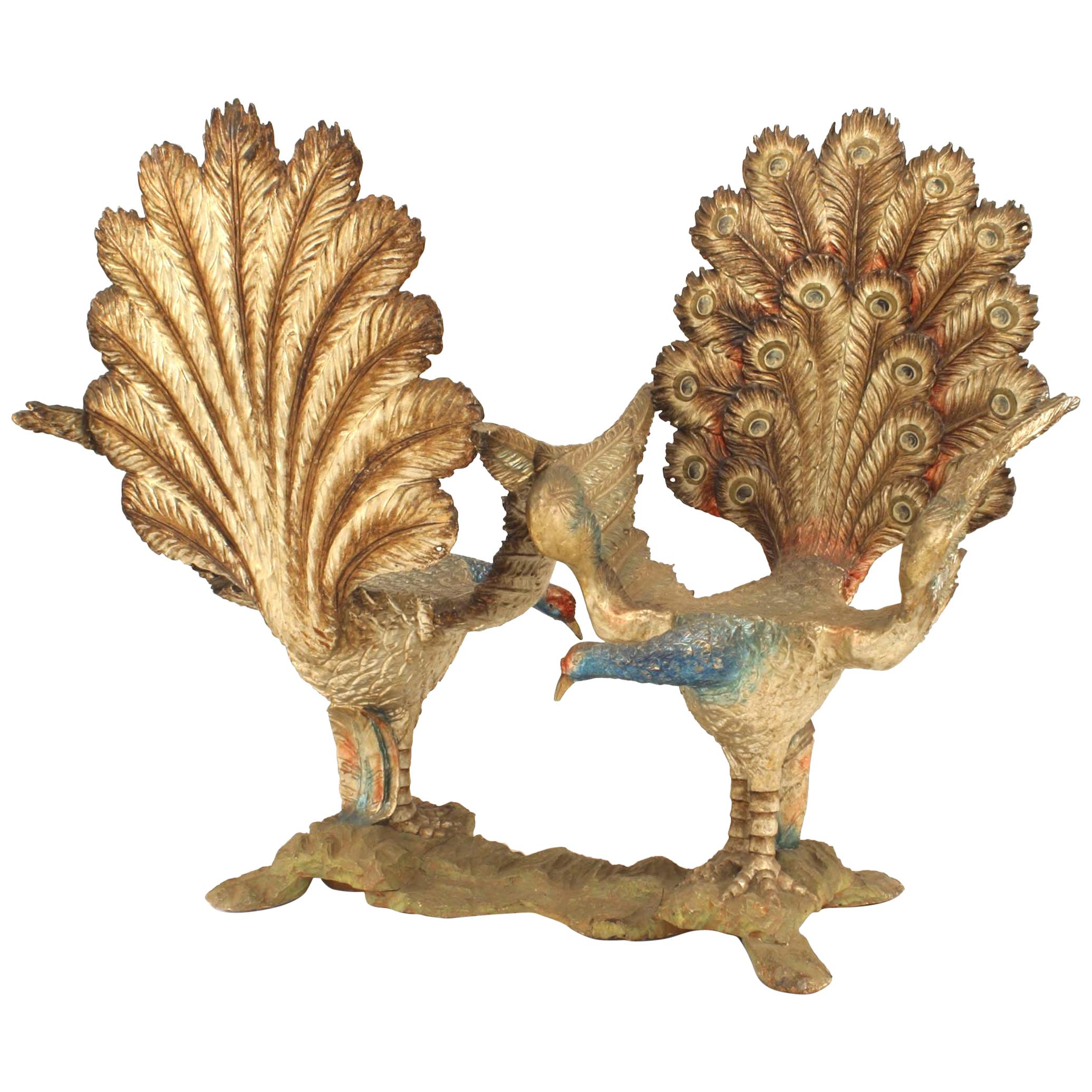 Italian Venetian Peacock Tete-a-tete
