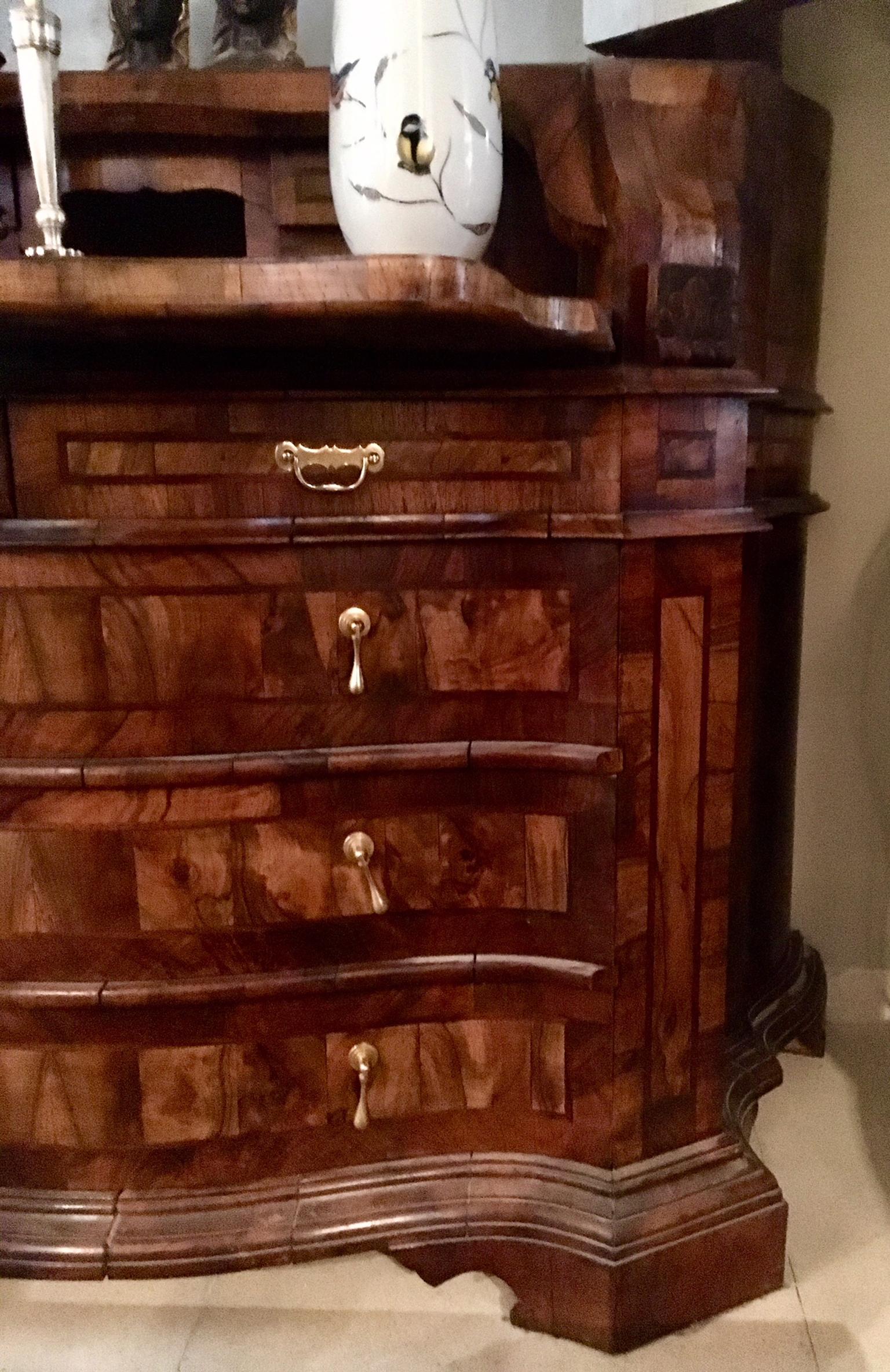 19th Century Venetian Style Secretary Bureau Bookcase 5