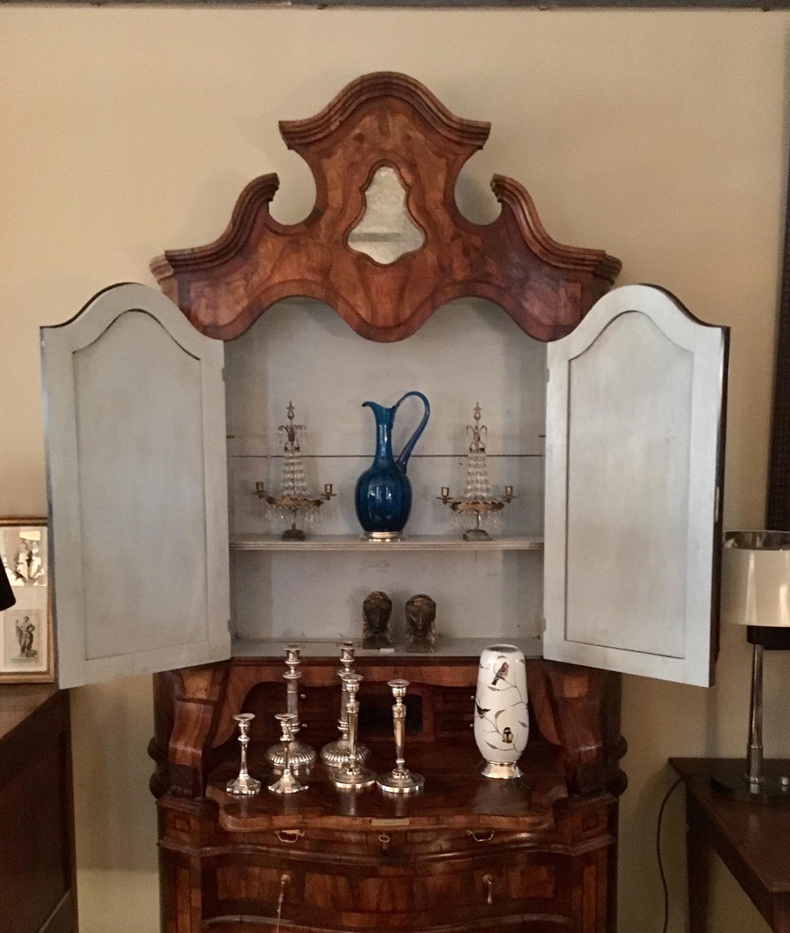 19th Century Venetian Style Secretary Bureau Bookcase 8