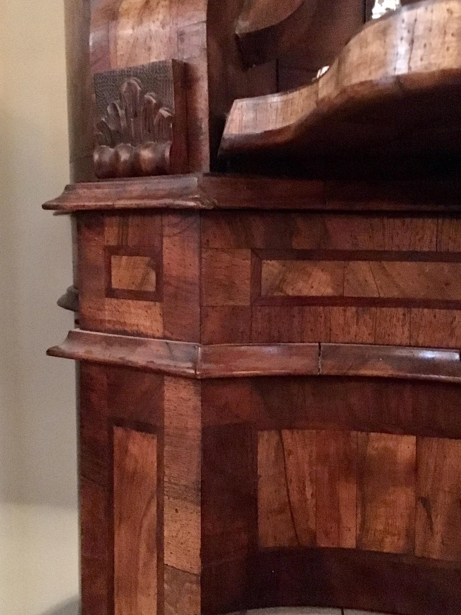 19th Century Venetian Style Secretary Bureau Bookcase 12