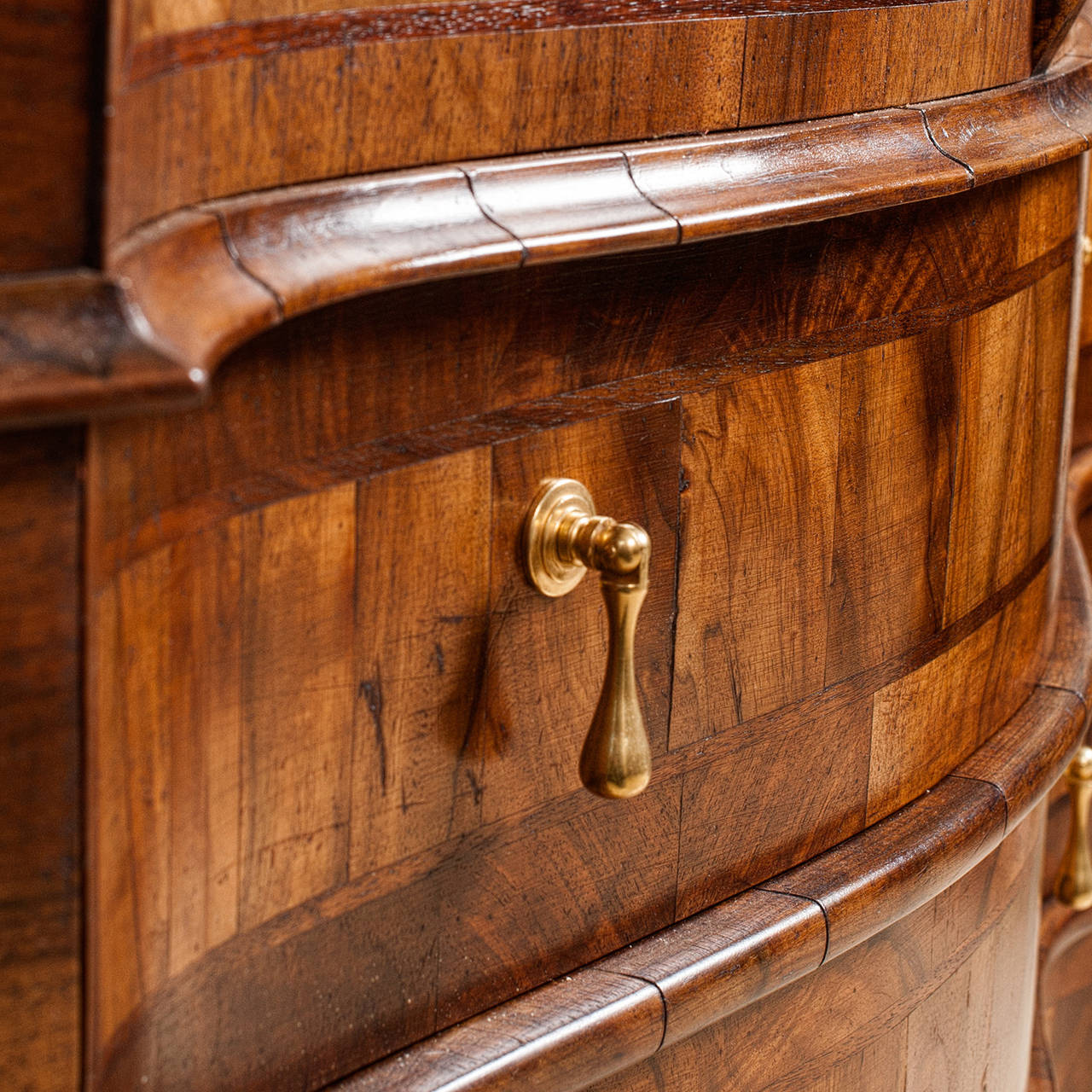 Italian 19th Century Venetian Style Secretary Bureau Bookcase
