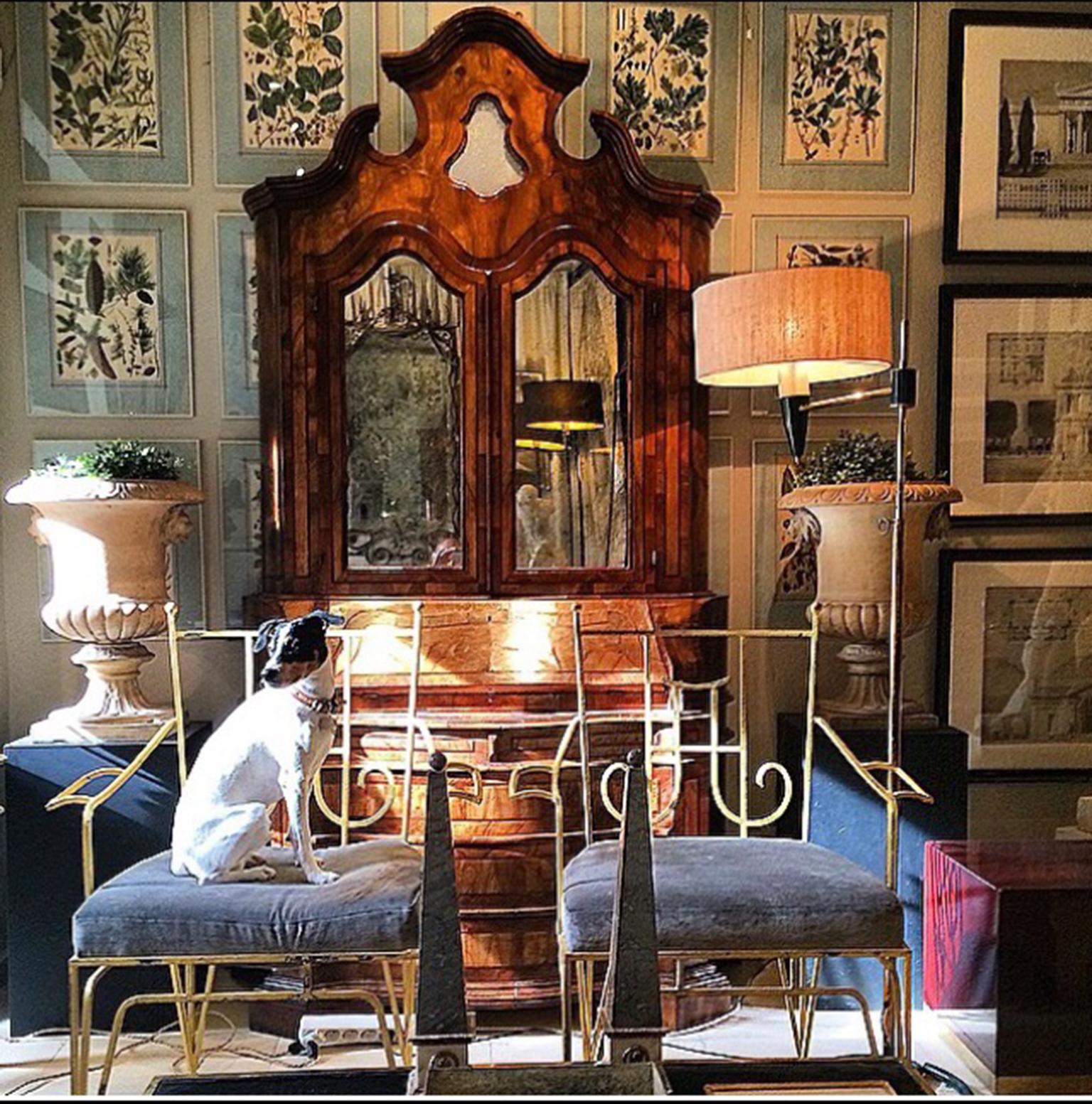 19th Century Venetian Style Secretary Bureau Bookcase In Good Condition In Madrid, ES