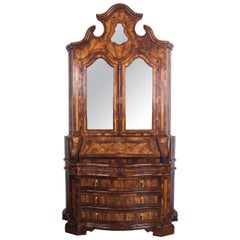 19th Century Venetian Style Secretary Bureau Bookcase