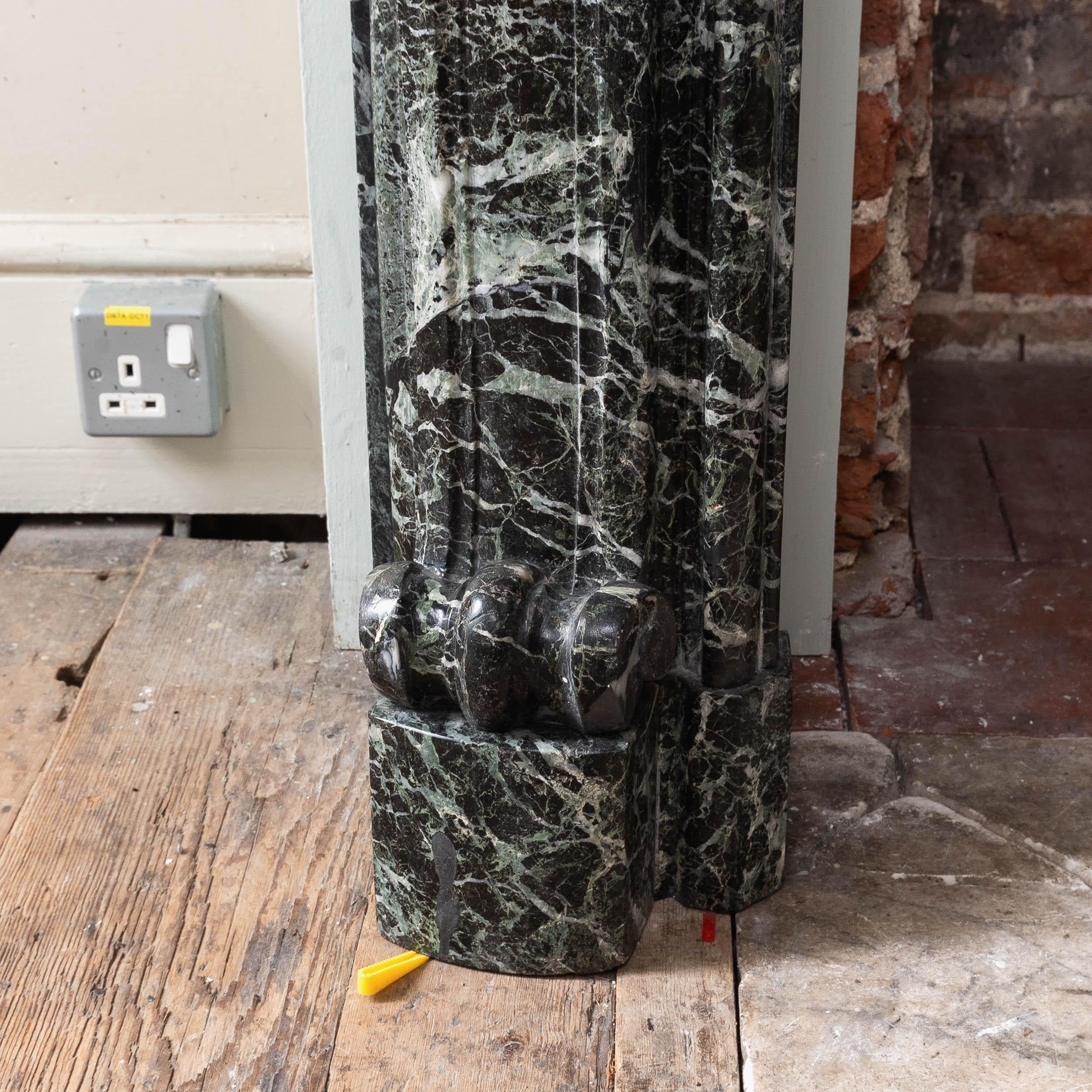 19th Century Verde Tinos Fireplace For Sale 6