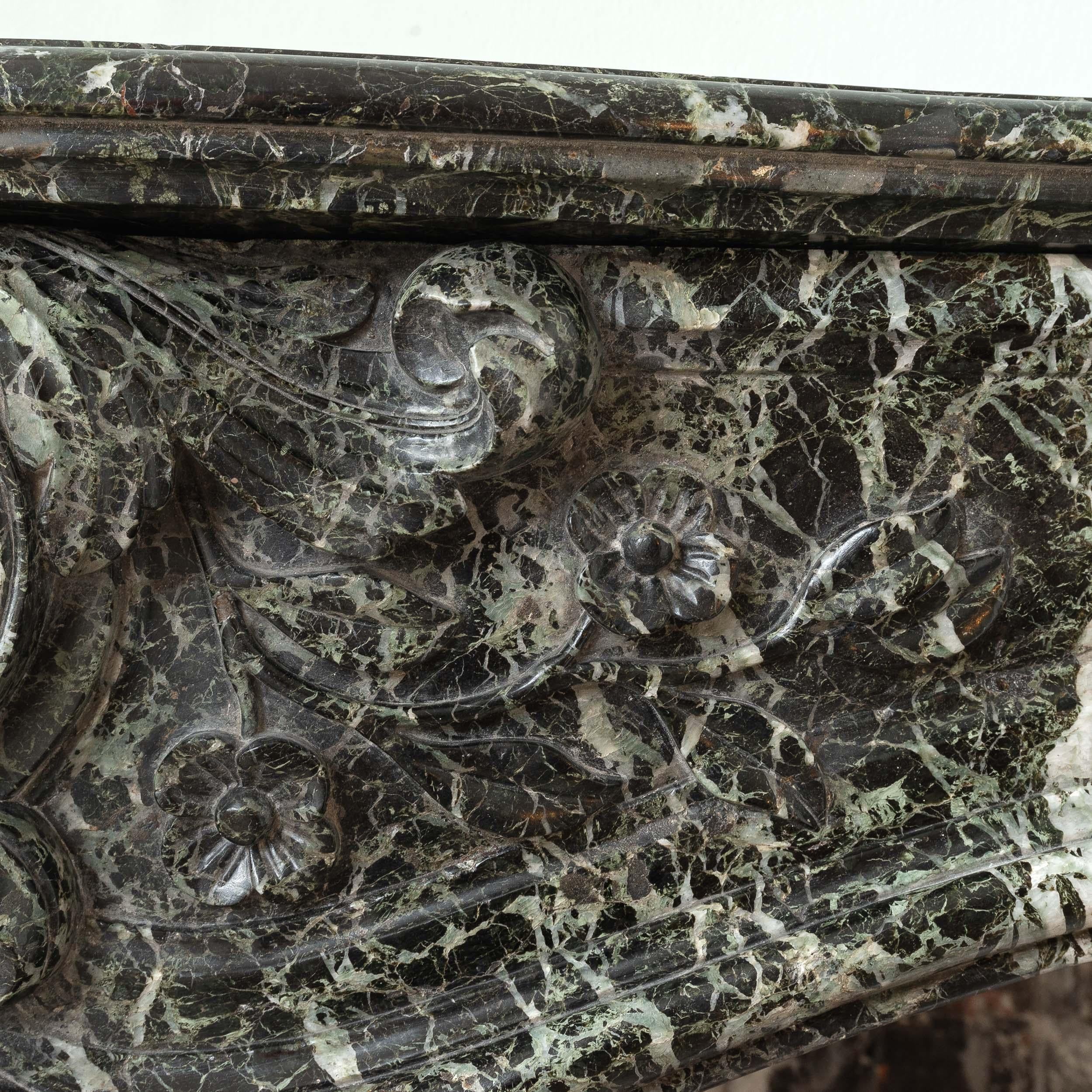 19th Century Verde Tinos Fireplace For Sale 2