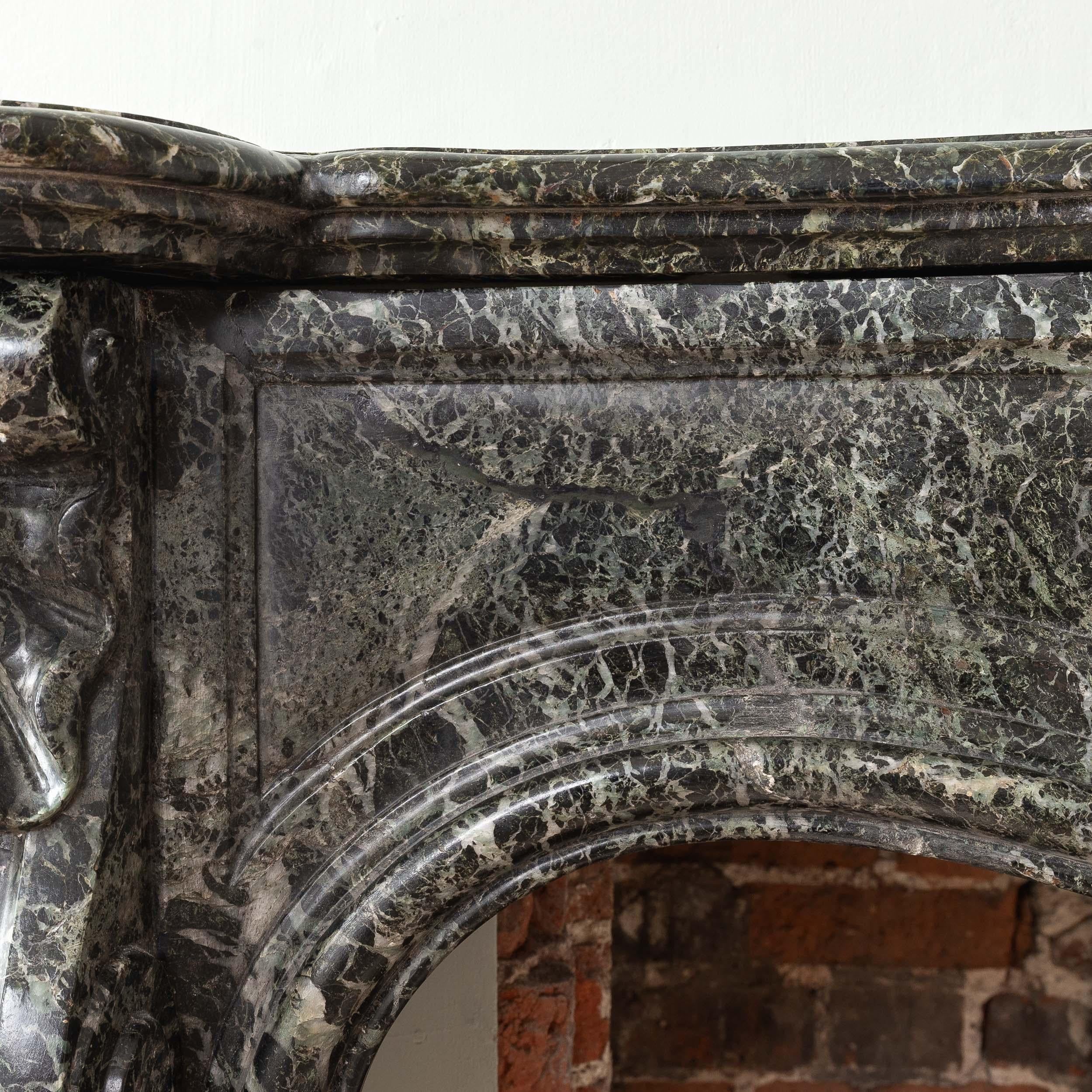 19th Century Verde Tinos Fireplace For Sale 3