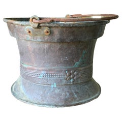 19th Century Verdigris Copper Planter