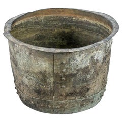 19th Century Verdigris English Rivetted Copper