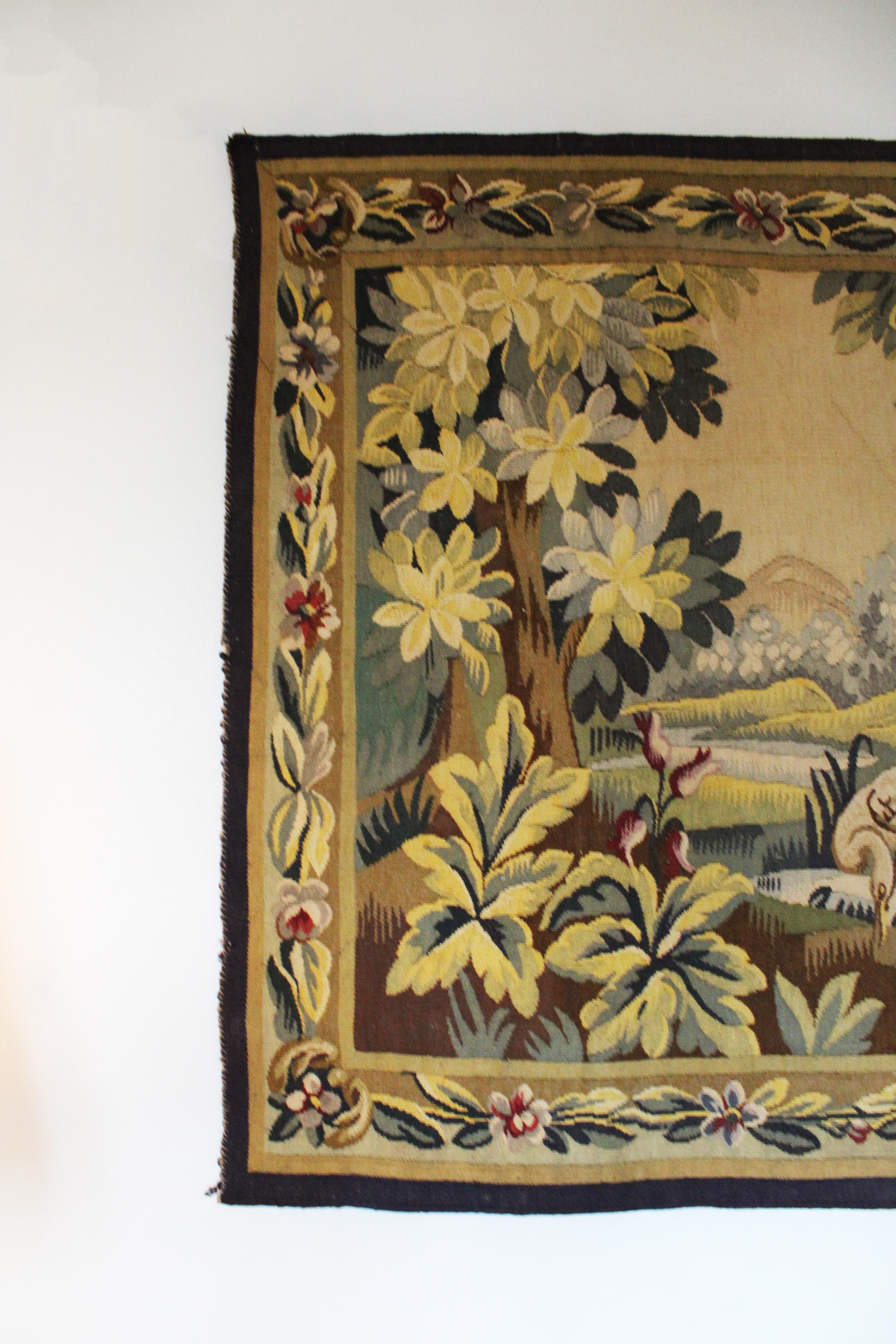 French 19th Century Verdure Tapestry 