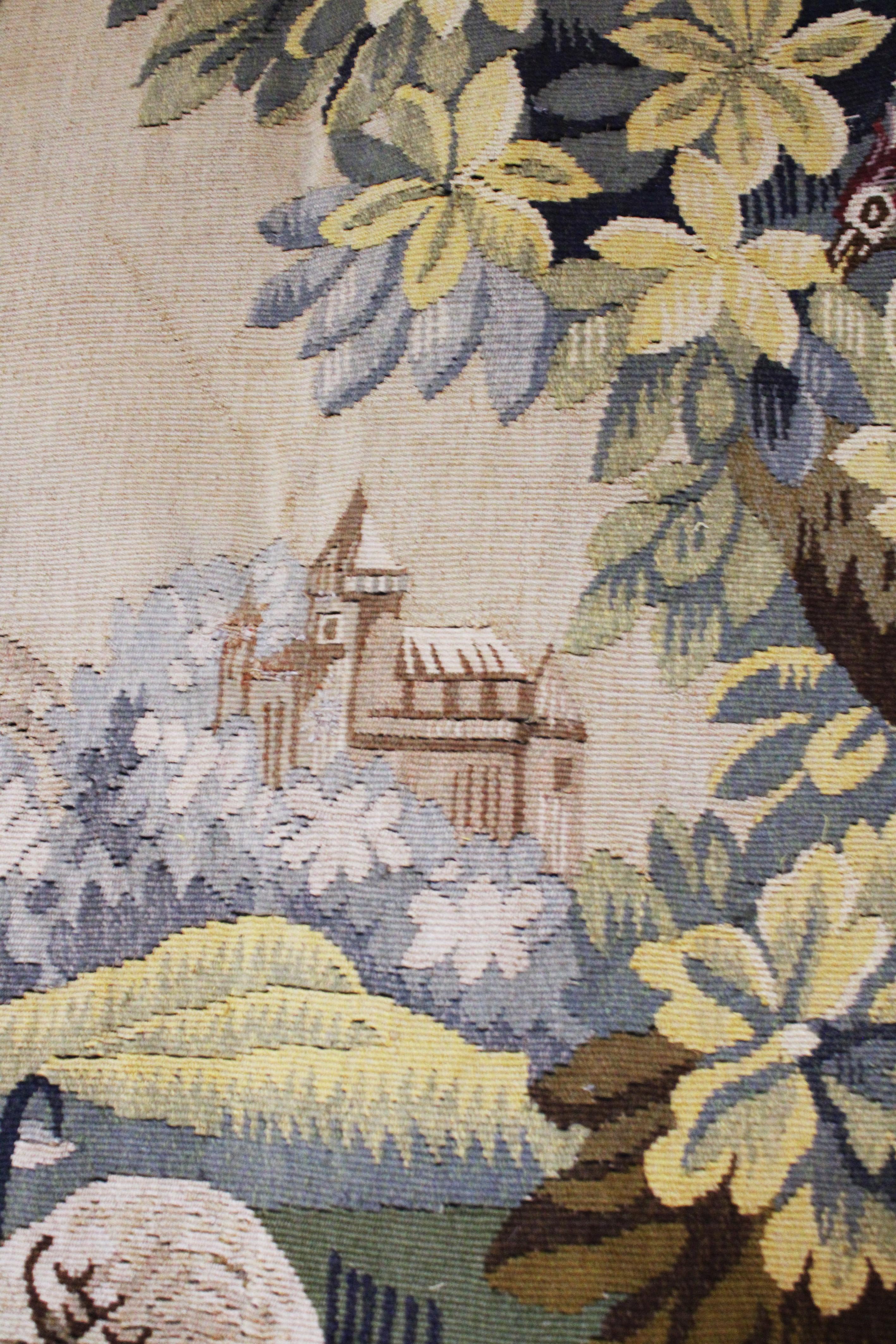 19th Century Verdure Tapestry 