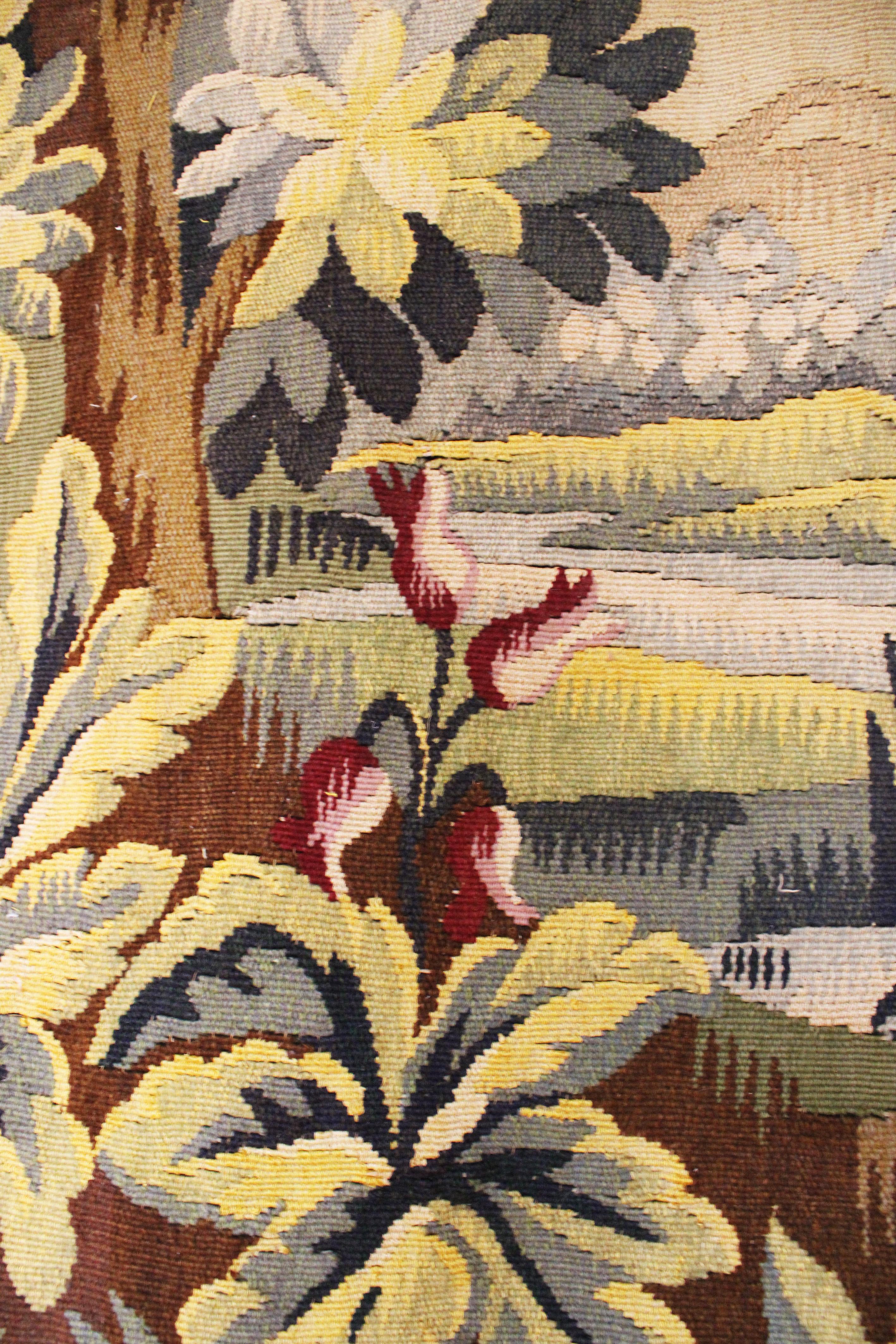 19th Century Verdure Tapestry 