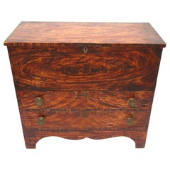 Used 19th Century Vermont Grain Painted Blanket Chest