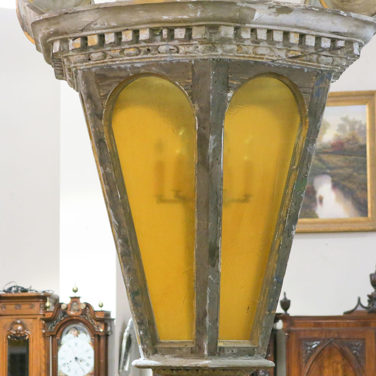 19th Century Very Large Italian Lantern Chandelier 2
